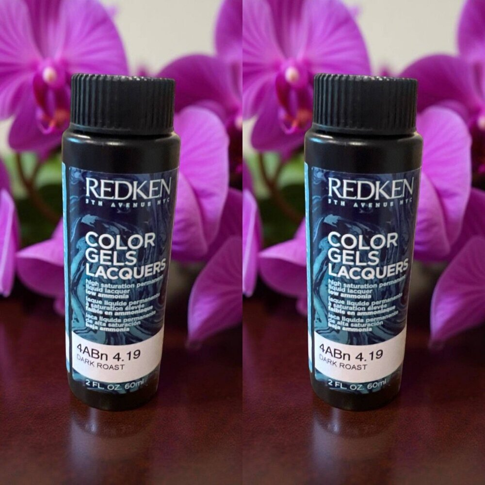 Redken Color Gels Lacquers 4ABN Dark Roast 2 oz_ 2 units